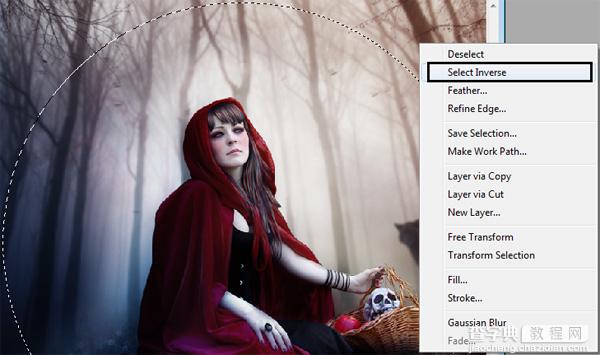 PhotoShop合成制作迷雾森林中的小红帽巫女场景教程74