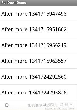 Android程序开发之Listview下拉刷新上拉(滑动分页)加载更多5