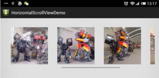 Android中HorizontalScrollView使用方法详解1