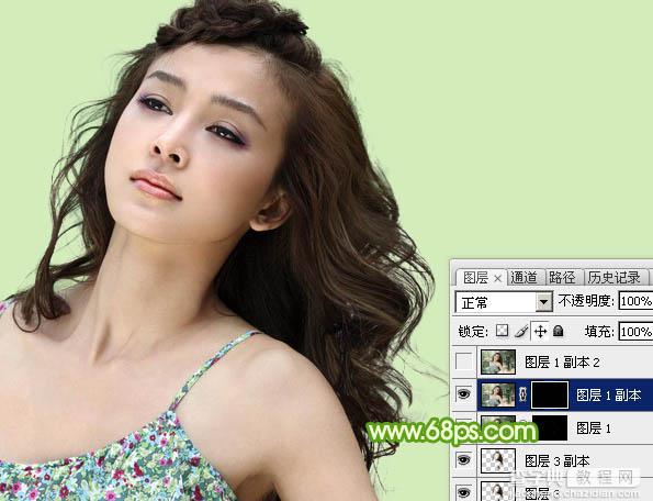 photoshop利用通道保细节抠出细腻的发丝49