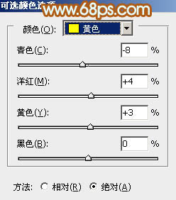 Photoshop为公园美女图片增加柔和的黄褐色效果19