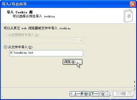 WinXP系统导入或导出Cookie信息方法图文教程2