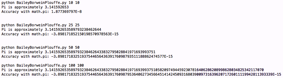 由Python运算π的值深入Python中科学计算的实现6