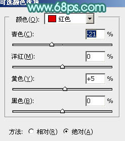 Photoshop将室内人像调制出青红蜜糖色效果13