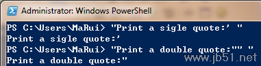 探索PowerShell（十五） 引号与转义字符5