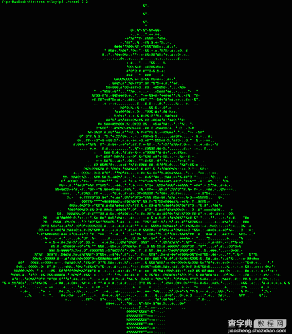 如何用C语言画一个“圣诞树”9