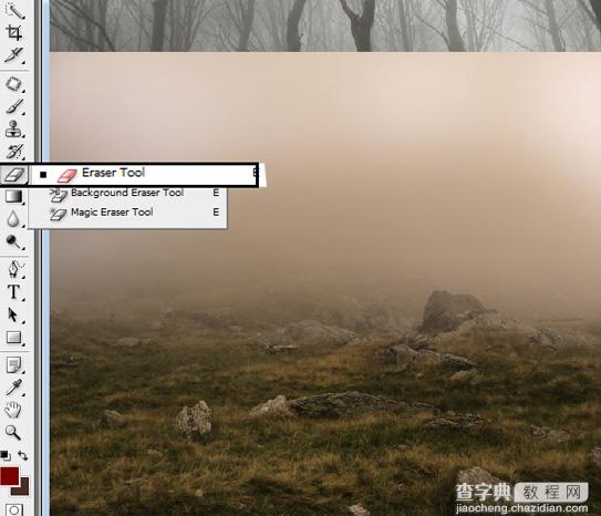 PhotoShop合成制作迷雾森林中的小红帽巫女场景教程10