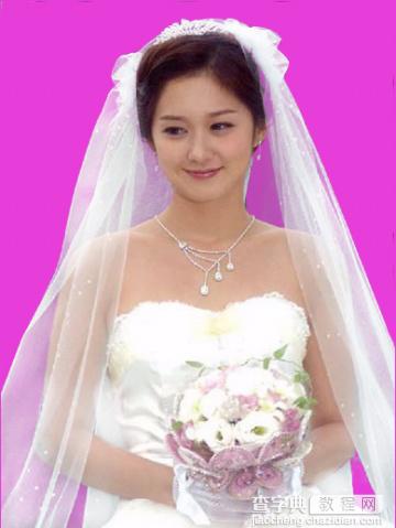 photoshop利用通道抠出透明婚纱23