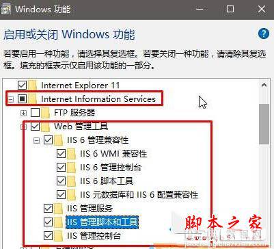 win10系统下如何打开internet(ISS)信息服务4