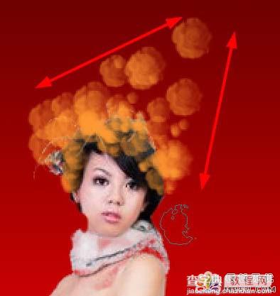 Photoshop制作中国风特色古典的美人效果12