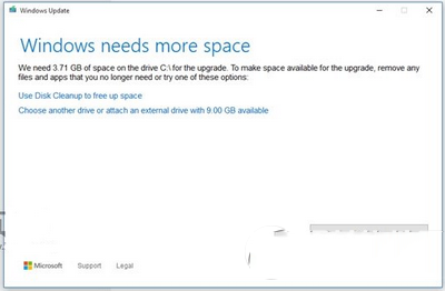 升级win10 RTM正式版c盘空间不够怎么解决1