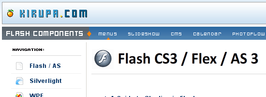 帮助你学习 Flash / ActionScript的12个网站1