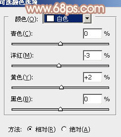 PS为绿色外景人物图片打造出柔和的秋季淡黄色10