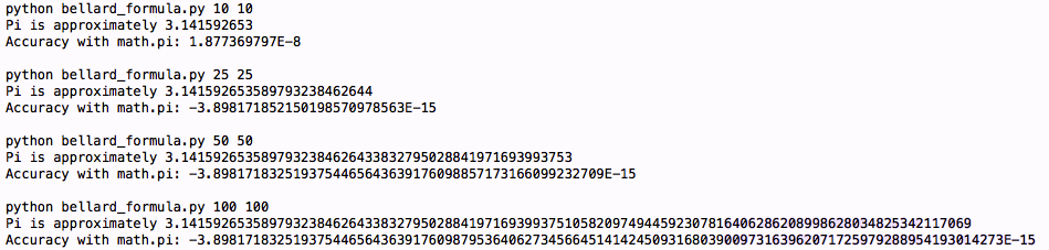 由Python运算π的值深入Python中科学计算的实现8