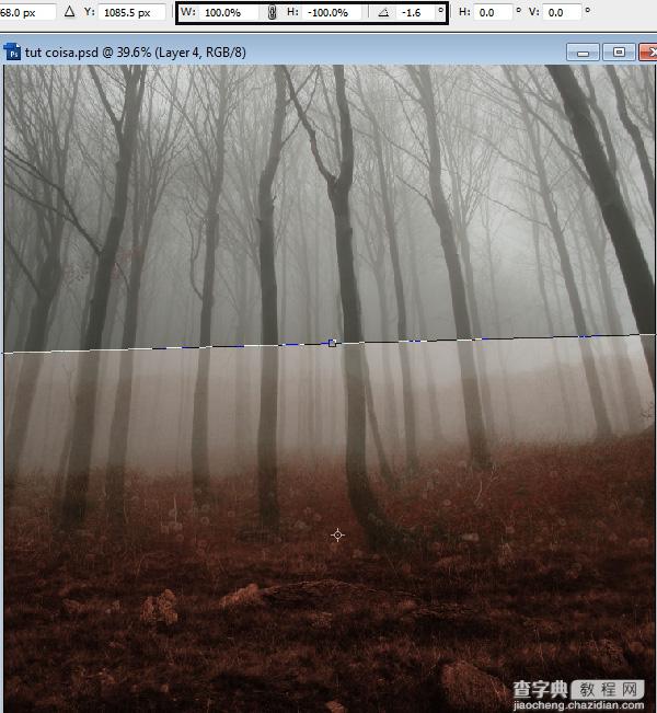 PhotoShop合成制作迷雾森林中的小红帽巫女场景教程18