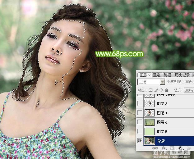 photoshop利用通道保细节抠出细腻的发丝45