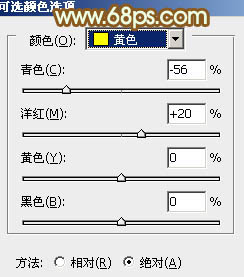 Photoshop将树林情侣图片增加上柔和秋季粉黄色3