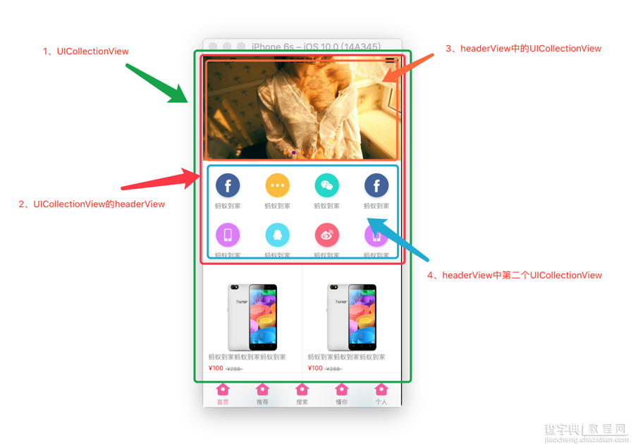 iOS开发仿电商类APP首页实例2