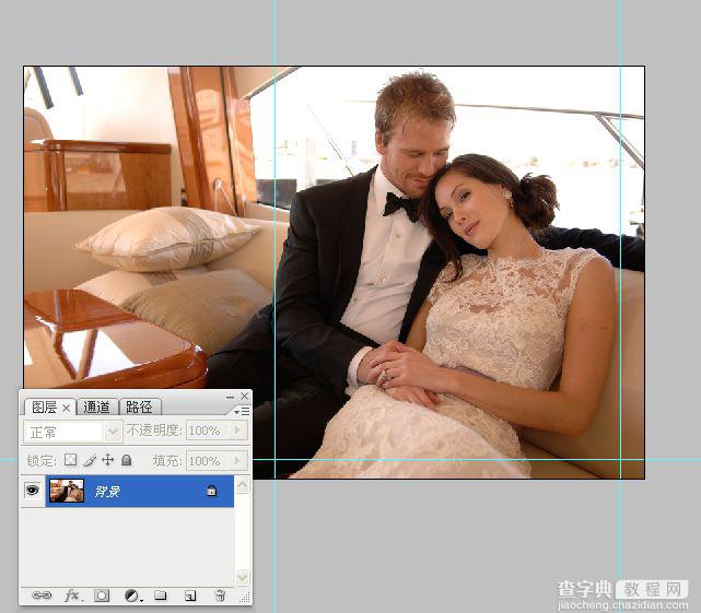 PhotoShop将婚礼照片修饰成经典黑白人像的润饰详细教程3