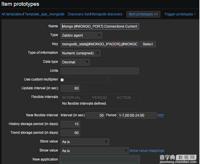 使用zabbix监控mongodb的方法2