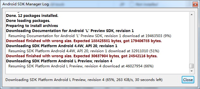 Android SDK三种更新失败及其解决方法7