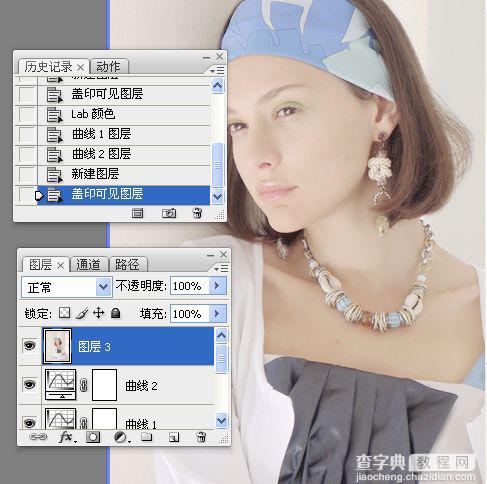 photoshop仿日系将美女打造出淡雅的效果教程11