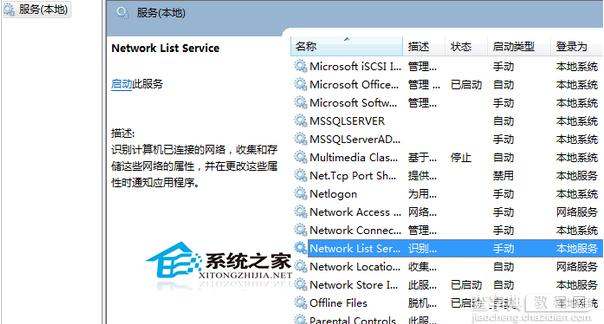 Windows7启动后连上了网但网络图标不停转圈怎么办2