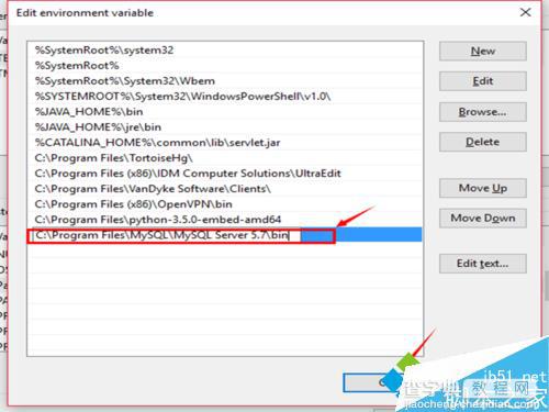 win10系统安装mysql数据库后配置环境变量的图文教程8
