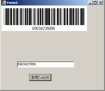 C#生成Code39条形码而非条形码字体的方法1