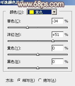 Photoshop调制出漂亮的红褐色树林人物图片4