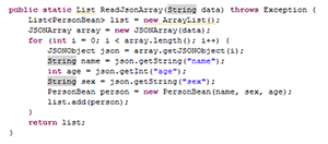 JSON解析和XML解析区别对比3