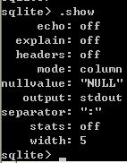 SQLite 入门教程一 基本控制台（终端）命令10