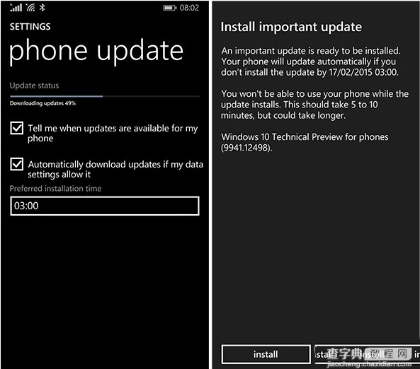 wp8.1怎么升级到win10手机预览版 wp8.1升级win10手机预览版图文详细教程3