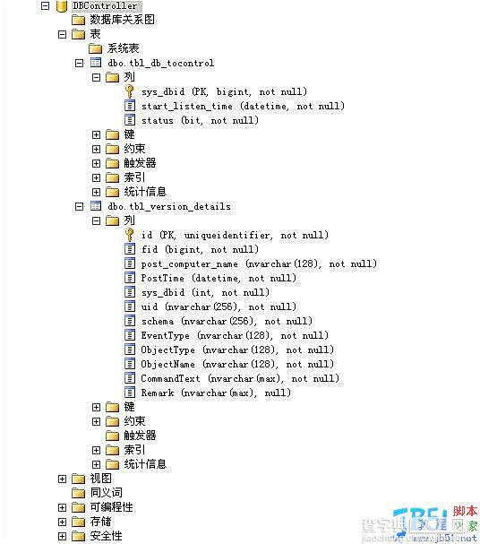 sql2005可实时监测数据库版本控制SQL的触发器1