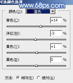 Photoshop为树边的女孩增加流行的淡调青蓝色21