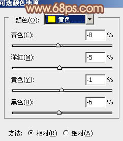 Photoshop将树林人物调制出柔和的秋季橙褐色22