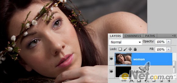 PhotoShop将美女照片制作出梦幻荧光画面效果2