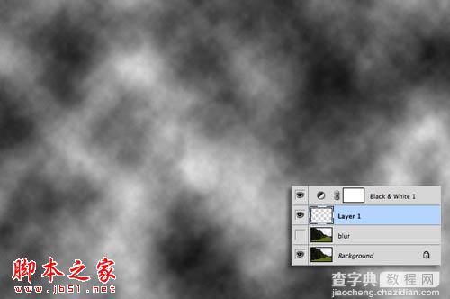 Photoshop为树林图片增加上淡灰色迷雾5
