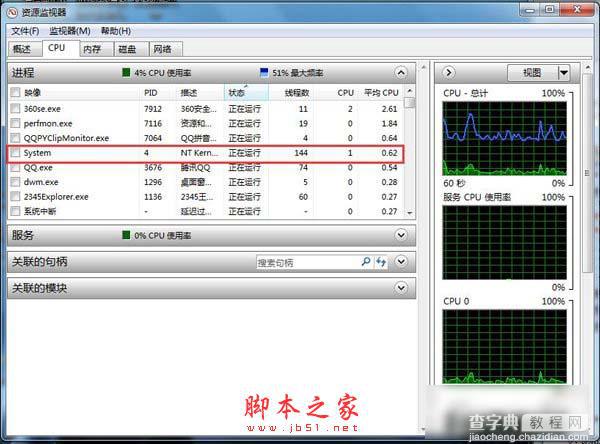 Win7系统CPU使用率忽高忽低图文教程5