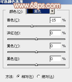 PS为绿色外景人物图片打造出柔和的秋季淡黄色11