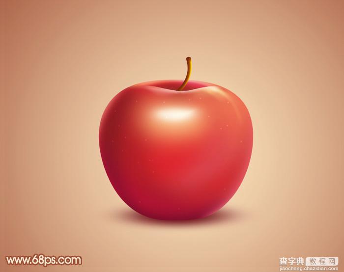 Photoshop设计制作出精致的水晶红苹果1