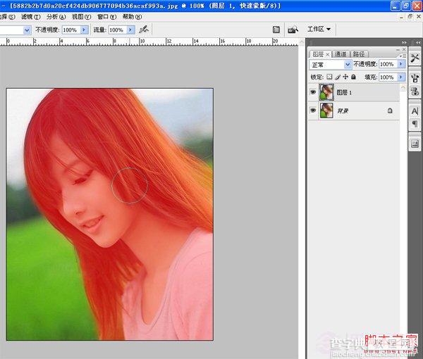 如何使用PS打造阳光色彩的外景非主流女孩照片 PS实例教程2