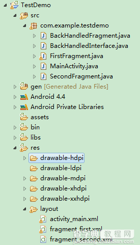 Android编程使用Fragment界面向下跳转并一级级返回的实现方法1
