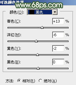 Photoshop将树景人物图片打造灿烂的黄绿色6