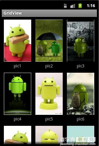 Android开发学习笔记 Gallery和GridView浅析5