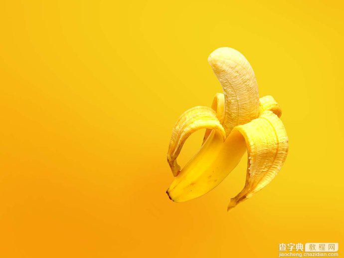 Photoshop设计制作出黄色风格的香蕉桌面壁纸4