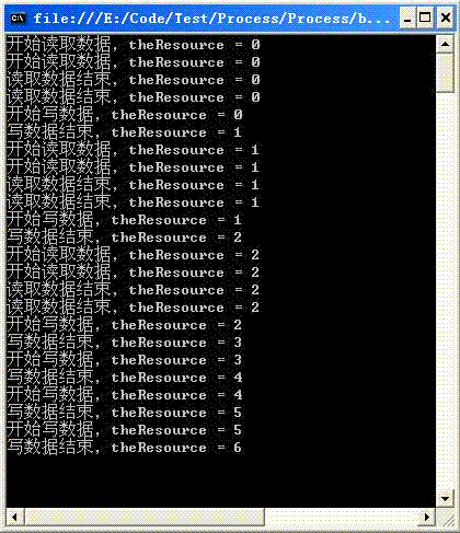 C#多线程编程之使用ReaderWriterLock类实现多用户读与单用户写同步的方法1