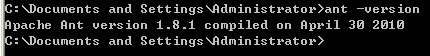 Windows下apache ant安装、环境变量配置教程2