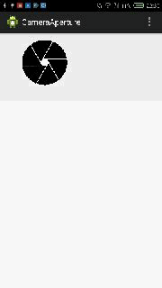 Android实用控件自定义逼真相机光圈View1