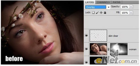 PhotoShop将美女照片制作出梦幻荧光画面效果7